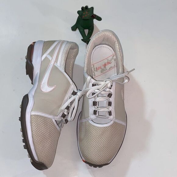 Nike Air Summer Lite Golf Cleats 317620-216 Cream and White Athletic Shoes Sz, 9 - Picture 2 of 6